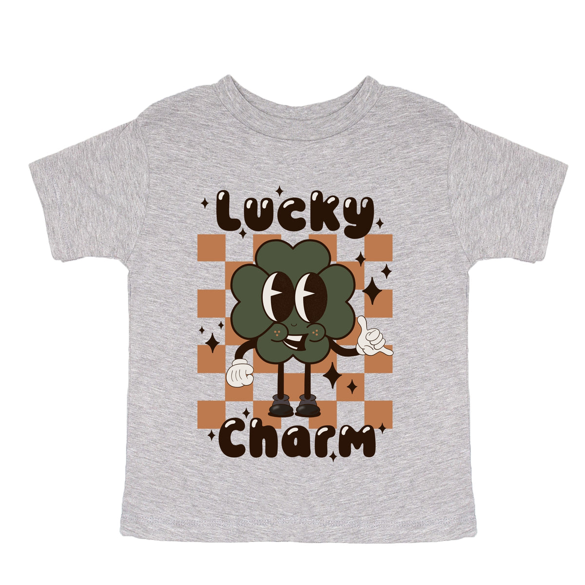 Lucky Charm Checkered - Toddler Short Sleeve Graphic T-Shirt