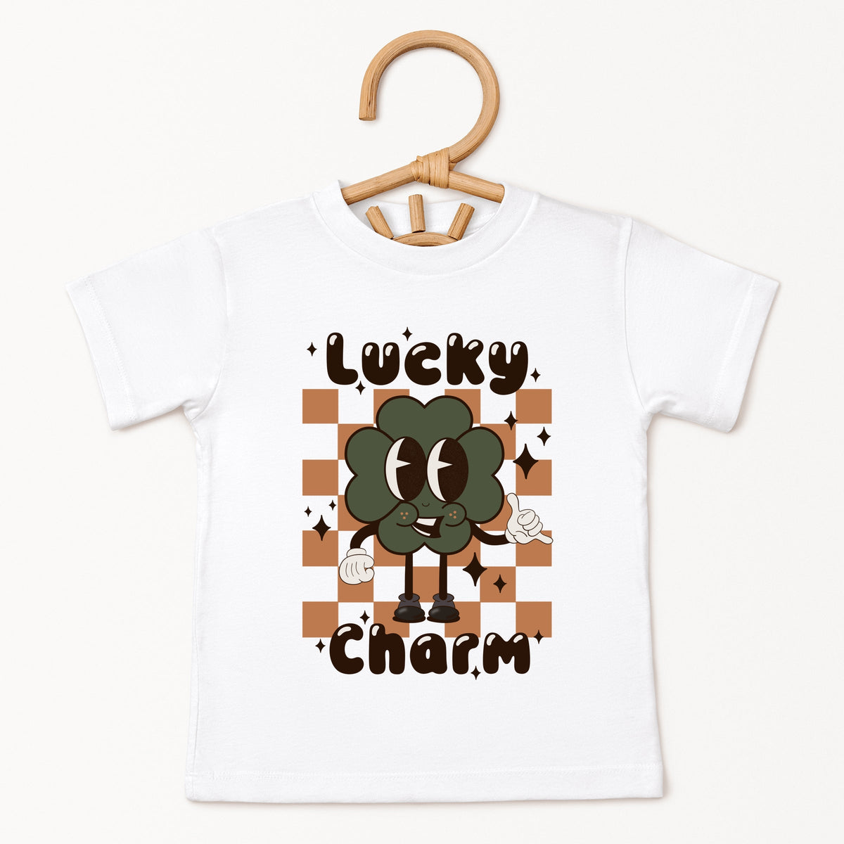 Lucky Charm Checkered - Toddler Short Sleeve Graphic T-Shirt