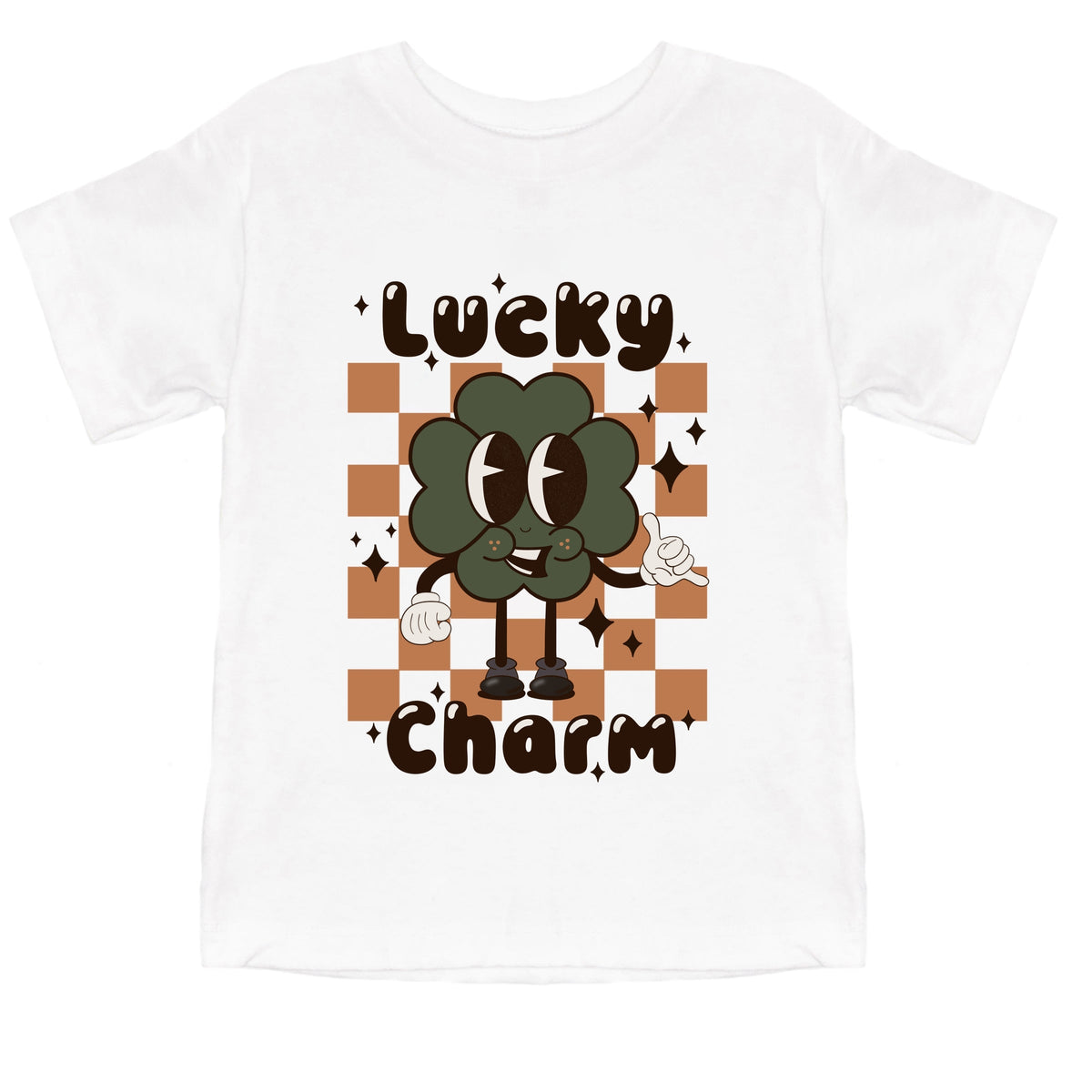 Lucky Charm Checkered - Toddler Short Sleeve Graphic T-Shirt