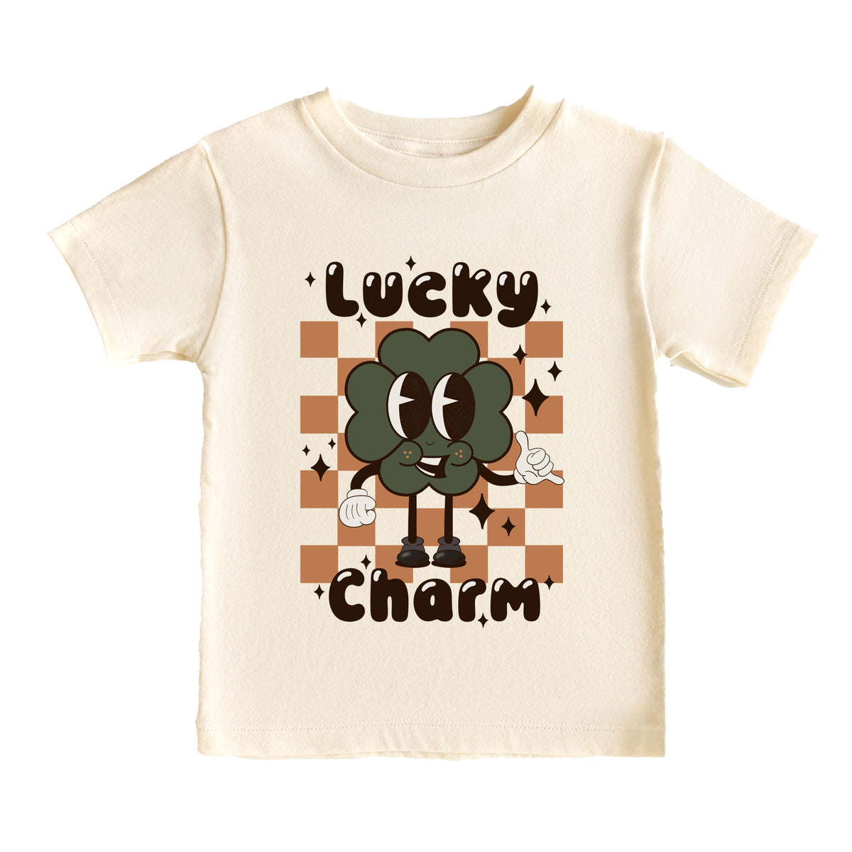 Lucky Charm Checkered - Toddler Short Sleeve Graphic T-Shirt