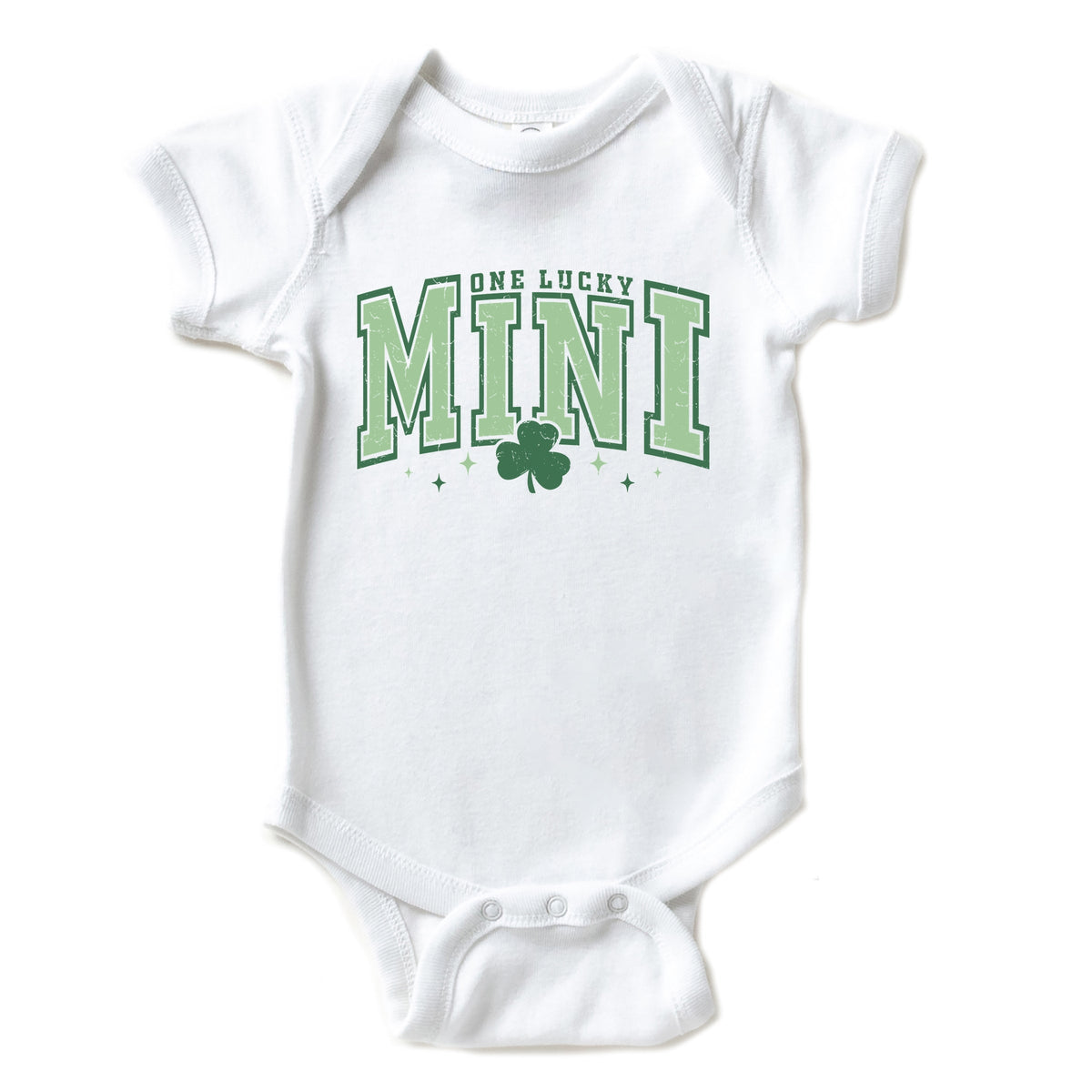 One Lucky Mini Clover - Baby Short Sleeve Graphic Bodysuit