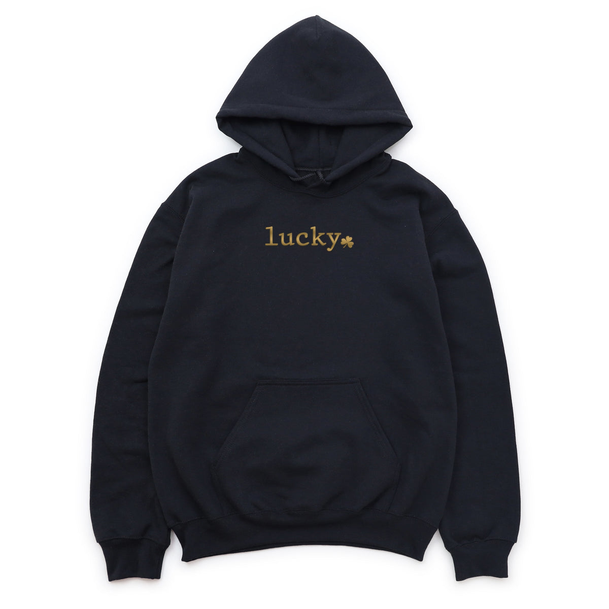 Lucky Typewriter Clover Puff Print - Women's Graphic Hoodie