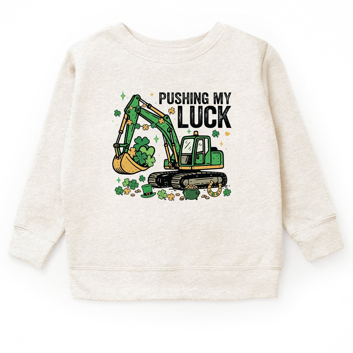 Pushing My Luck Excavator - Youth Graphic Sweatshirt