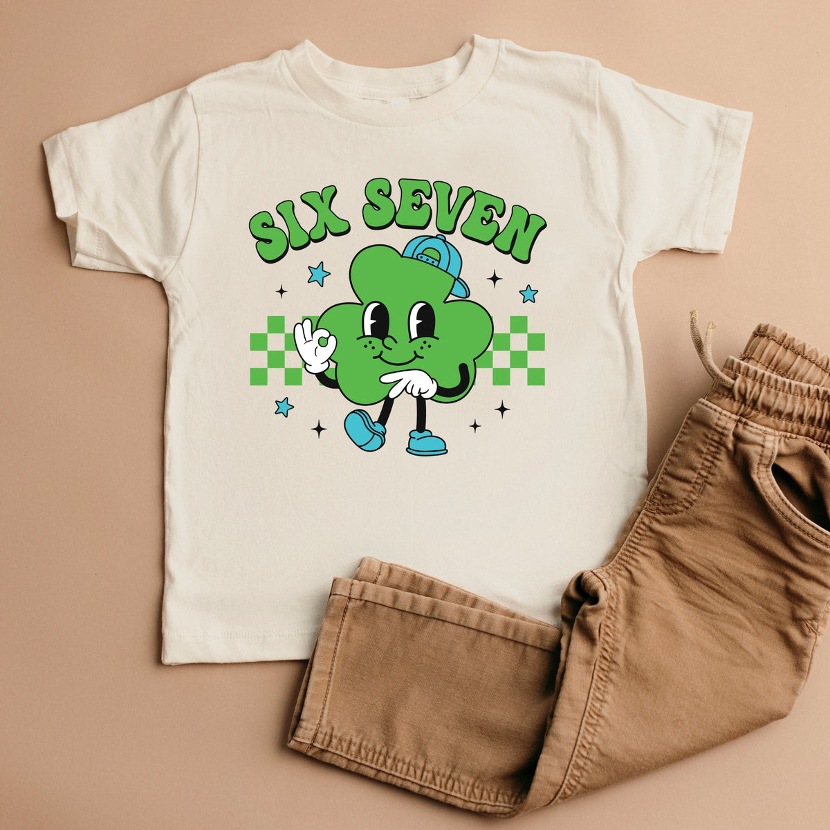 Six Seven Clover Hat - Toddler Short Sleeve Graphic T-Shirt
