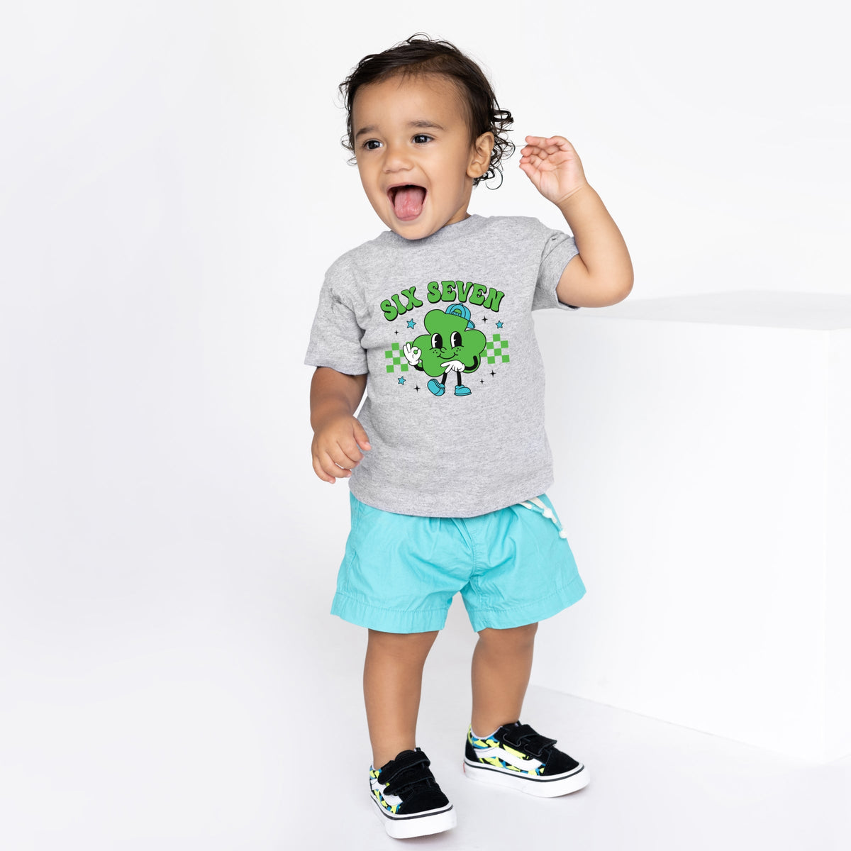 Six Seven Clover Hat - Toddler Short Sleeve Graphic T-Shirt