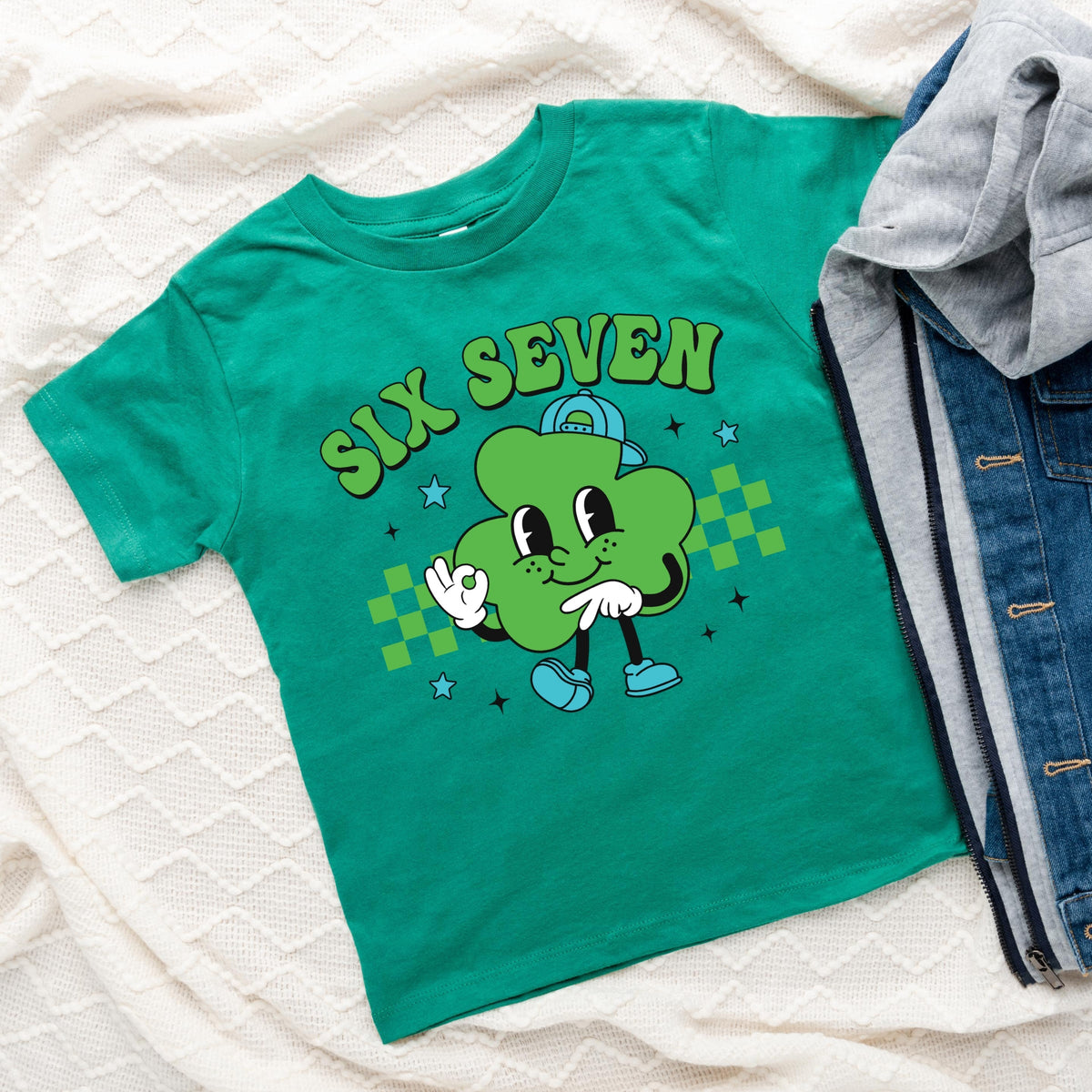 Six Seven Clover Hat - Toddler Short Sleeve Graphic T-Shirt