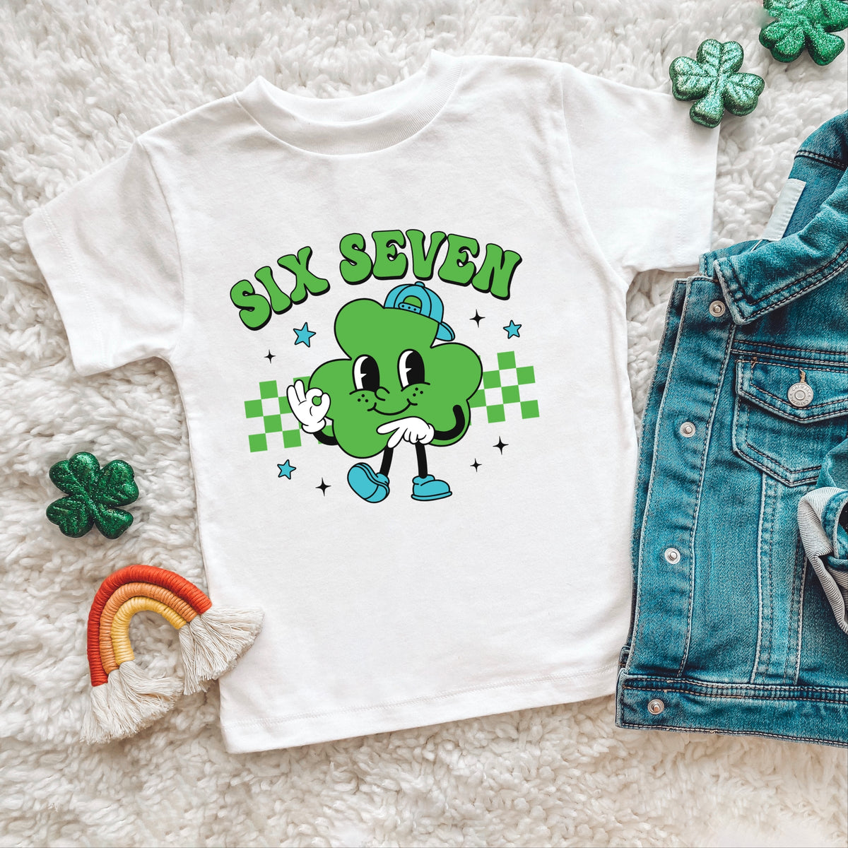 Six Seven Clover Hat - Toddler Short Sleeve Graphic T-Shirt
