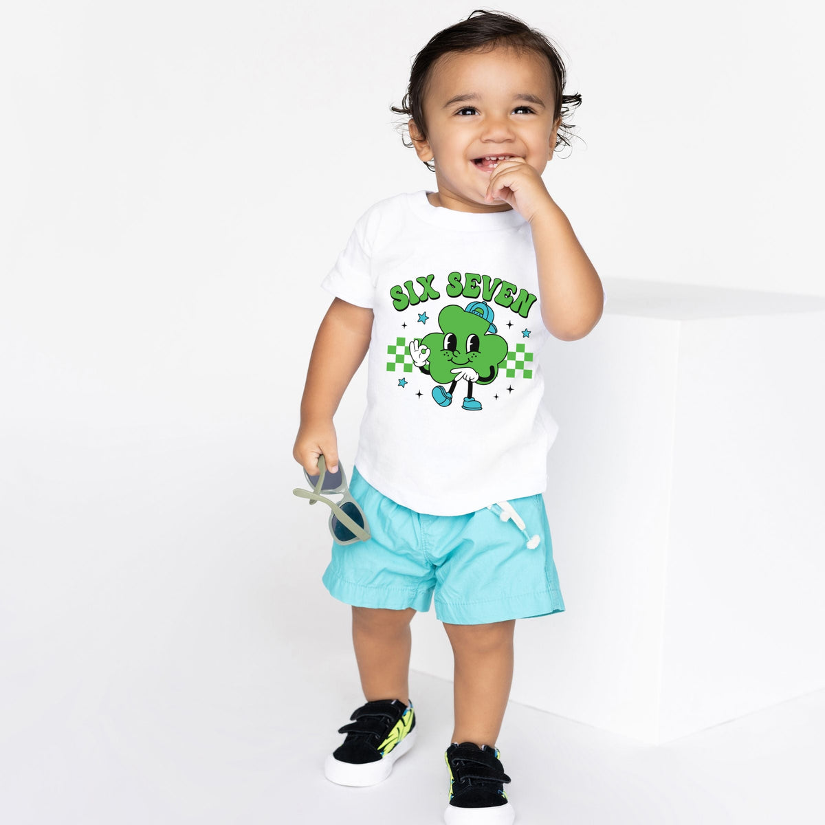 Six Seven Clover Hat - Toddler Short Sleeve Graphic T-Shirt