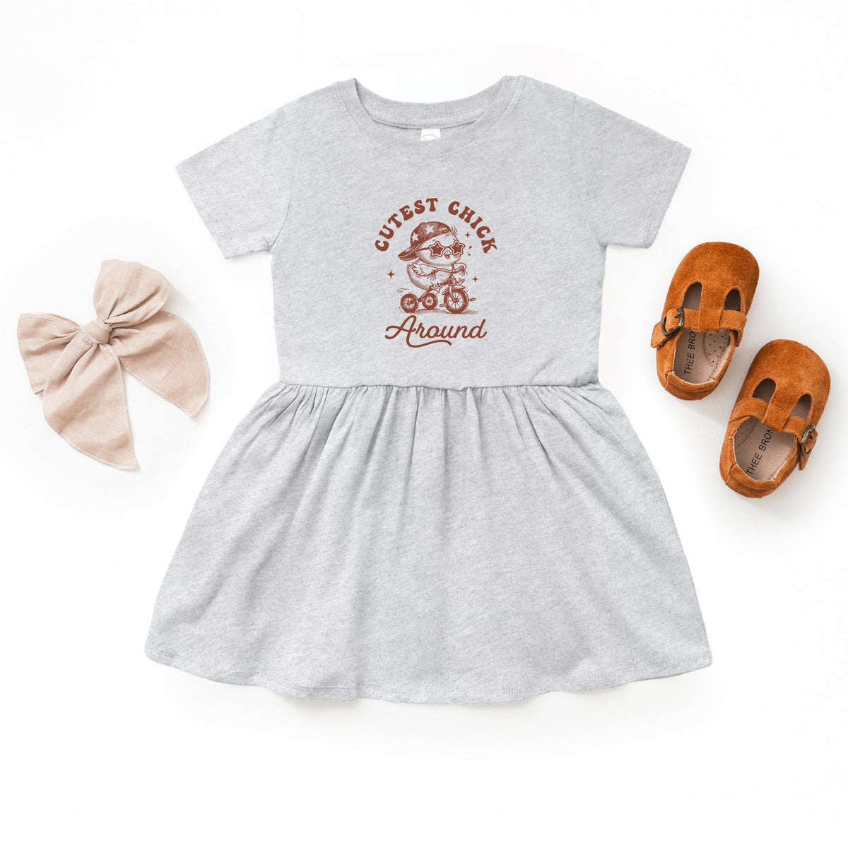 Cutest Chick Around Bike - Infant Dress