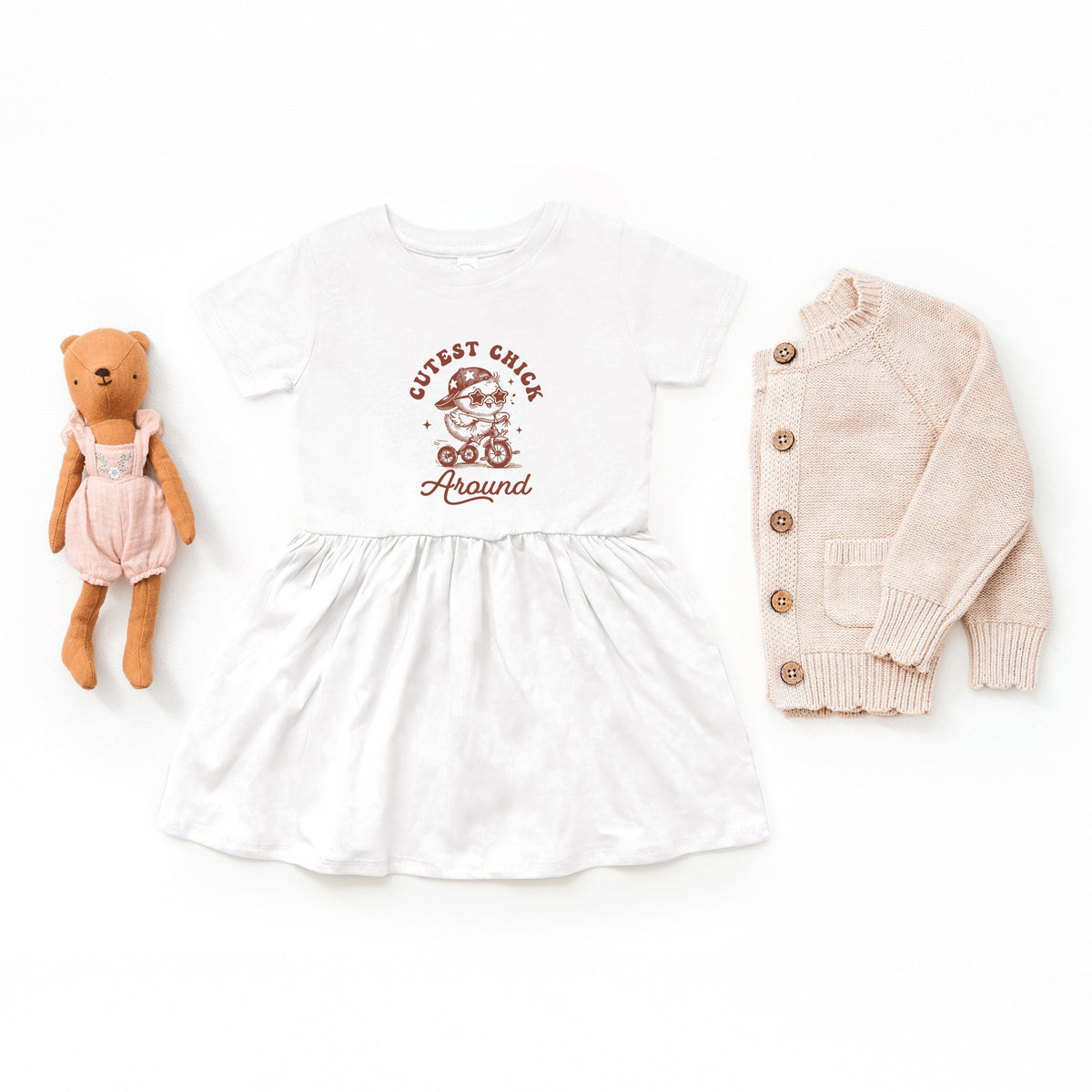 Cutest Chick Around Bike - Infant Dress