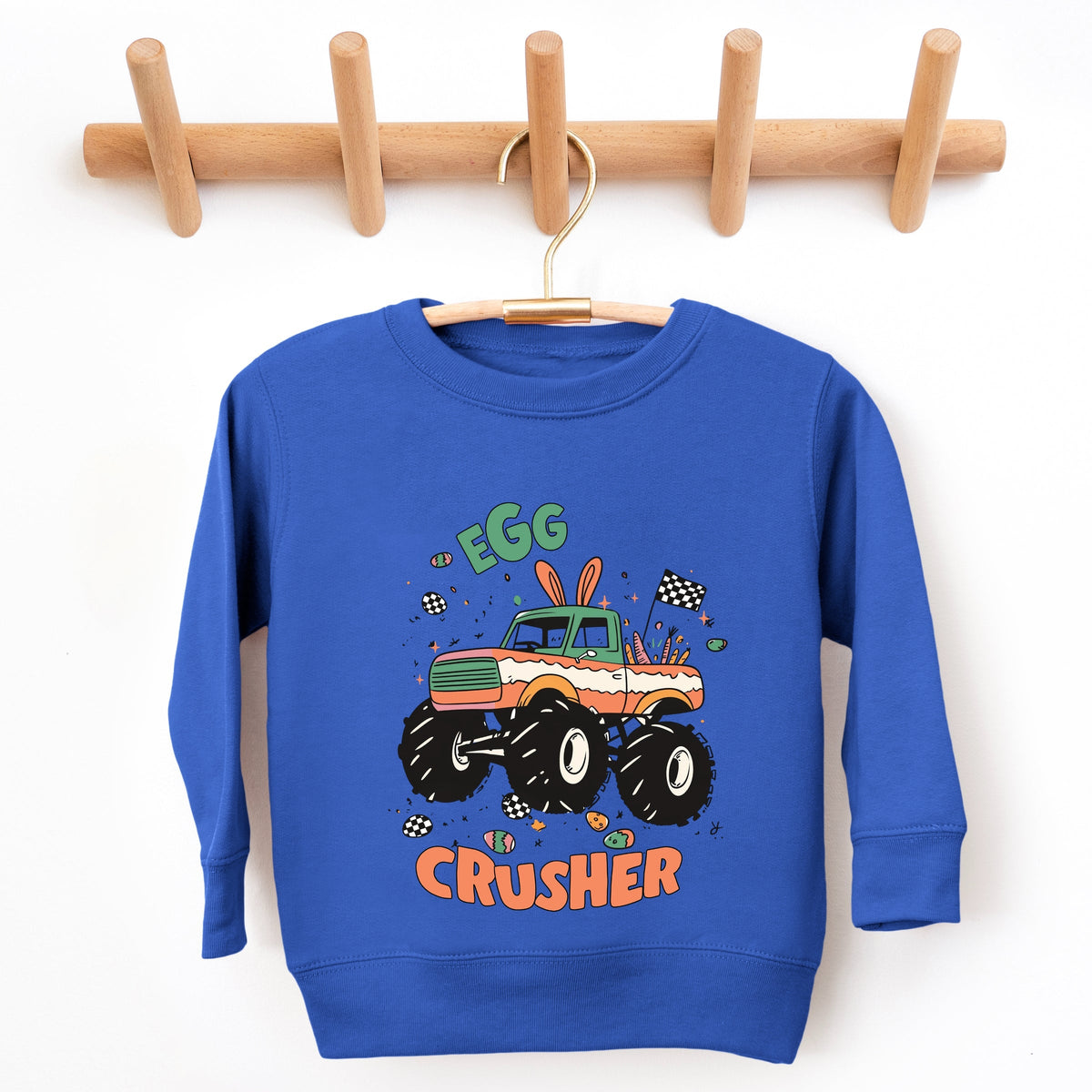 Egg Crusher Monster Truck - Toddler Graphic Sweatshirt