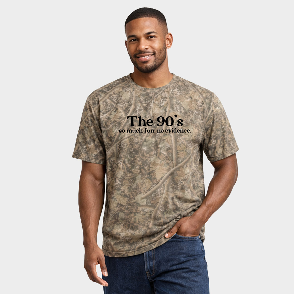 The 90's So Much Fun - Men's Heavyweight Camo Tee
