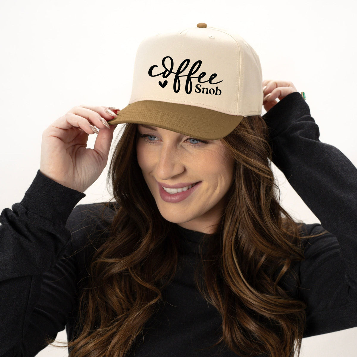 Coffee Snob Cursive - Women's Canvas Trucker Hat