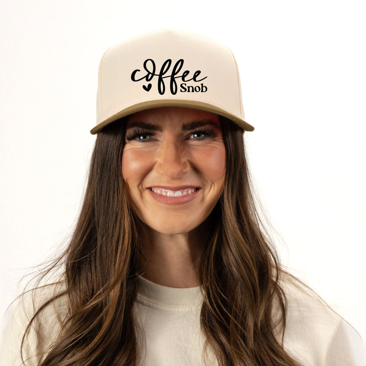 Coffee Snob Cursive - Women's Canvas Trucker Hat