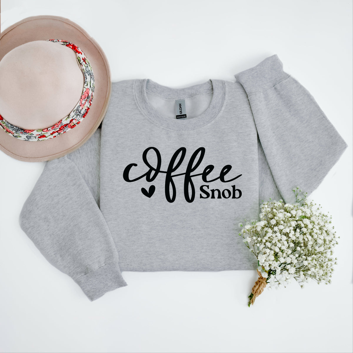Coffee Snob Cursive - Women's Graphic Sweatshirt