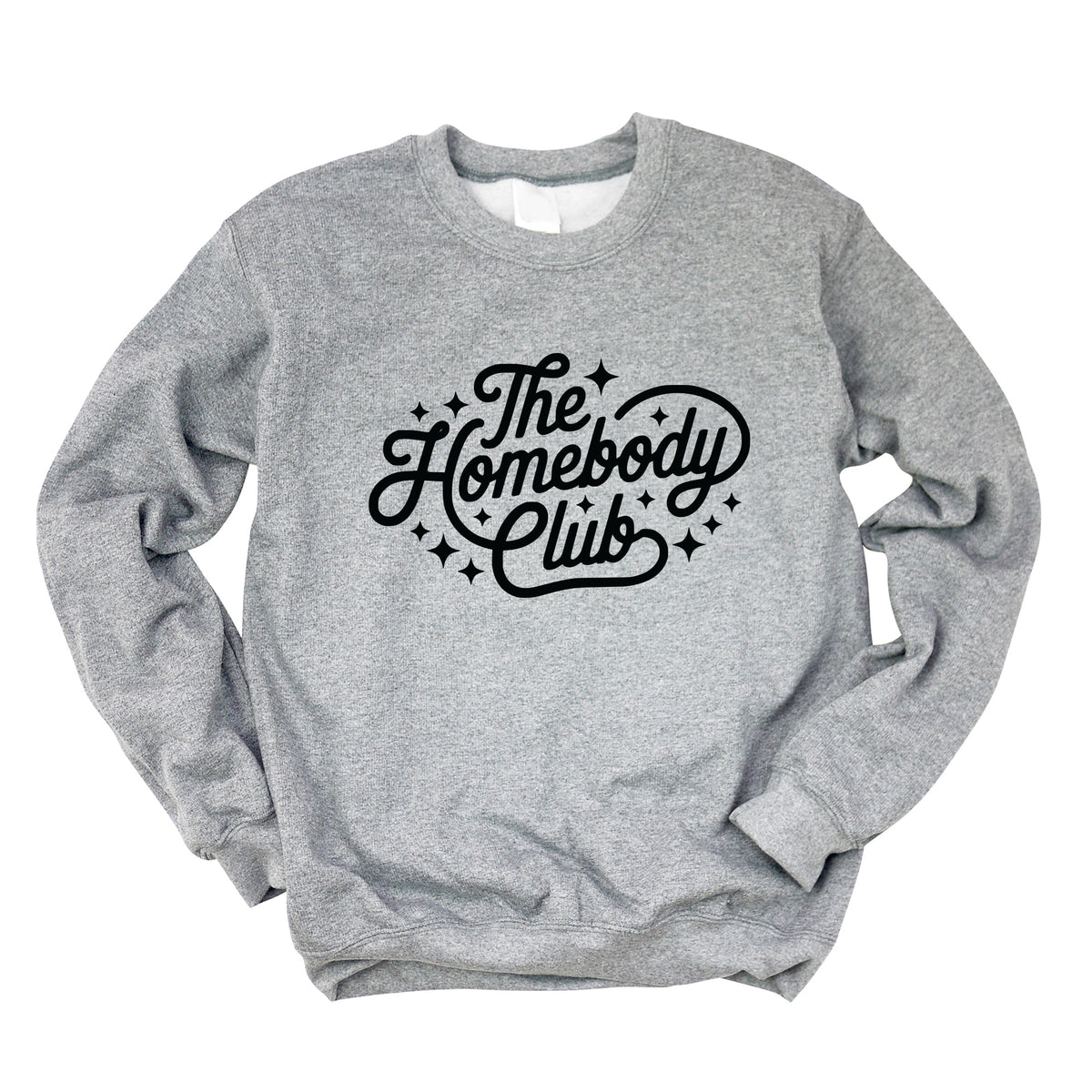 The Homebody Club Cursive Stars - Women's Graphic Sweatshirt
