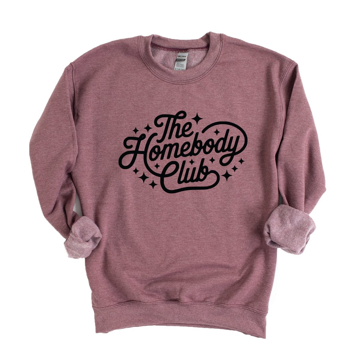 The Homebody Club Cursive Stars - Women's Graphic Sweatshirt