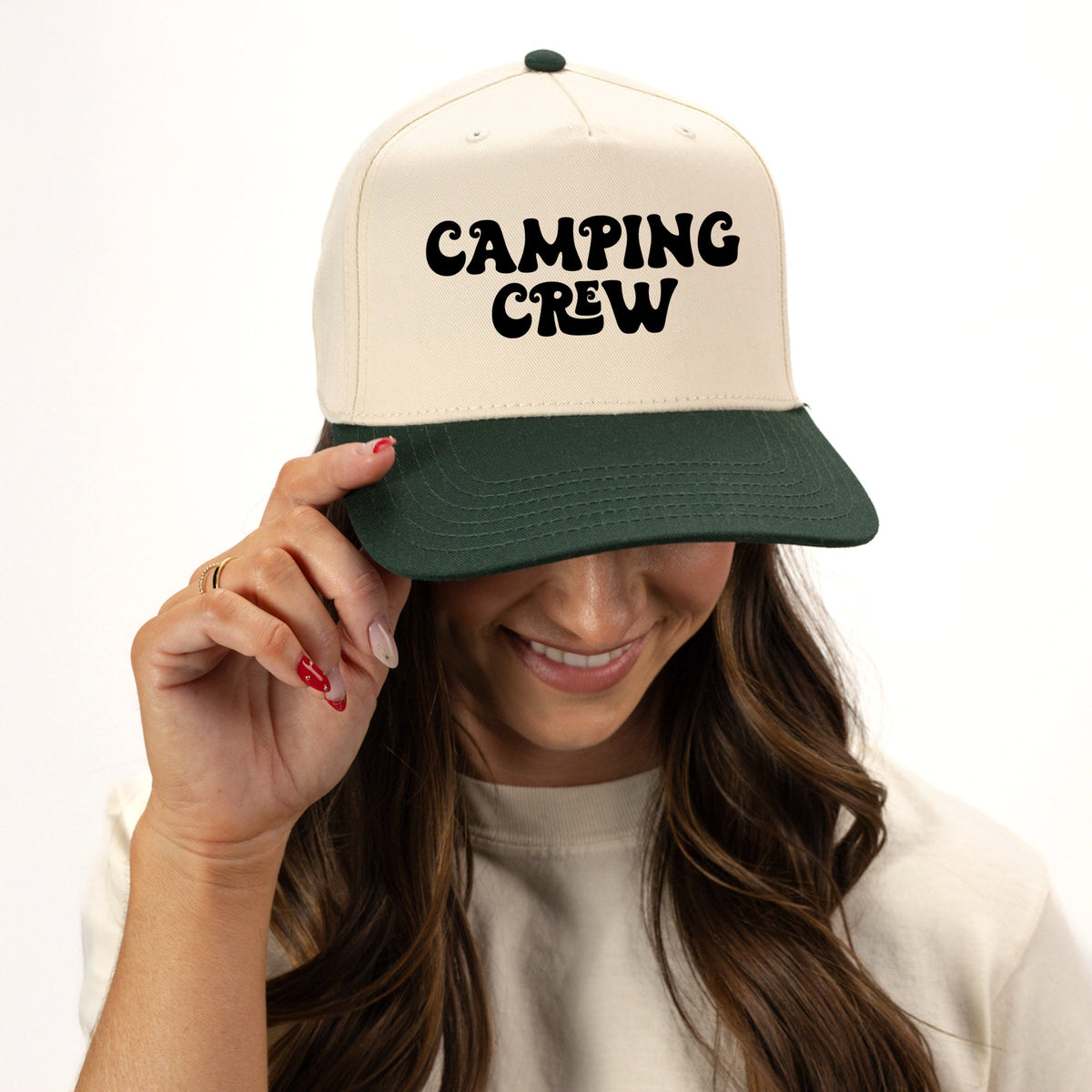 Camping Crew Retro - Women's Canvas Trucker Hat