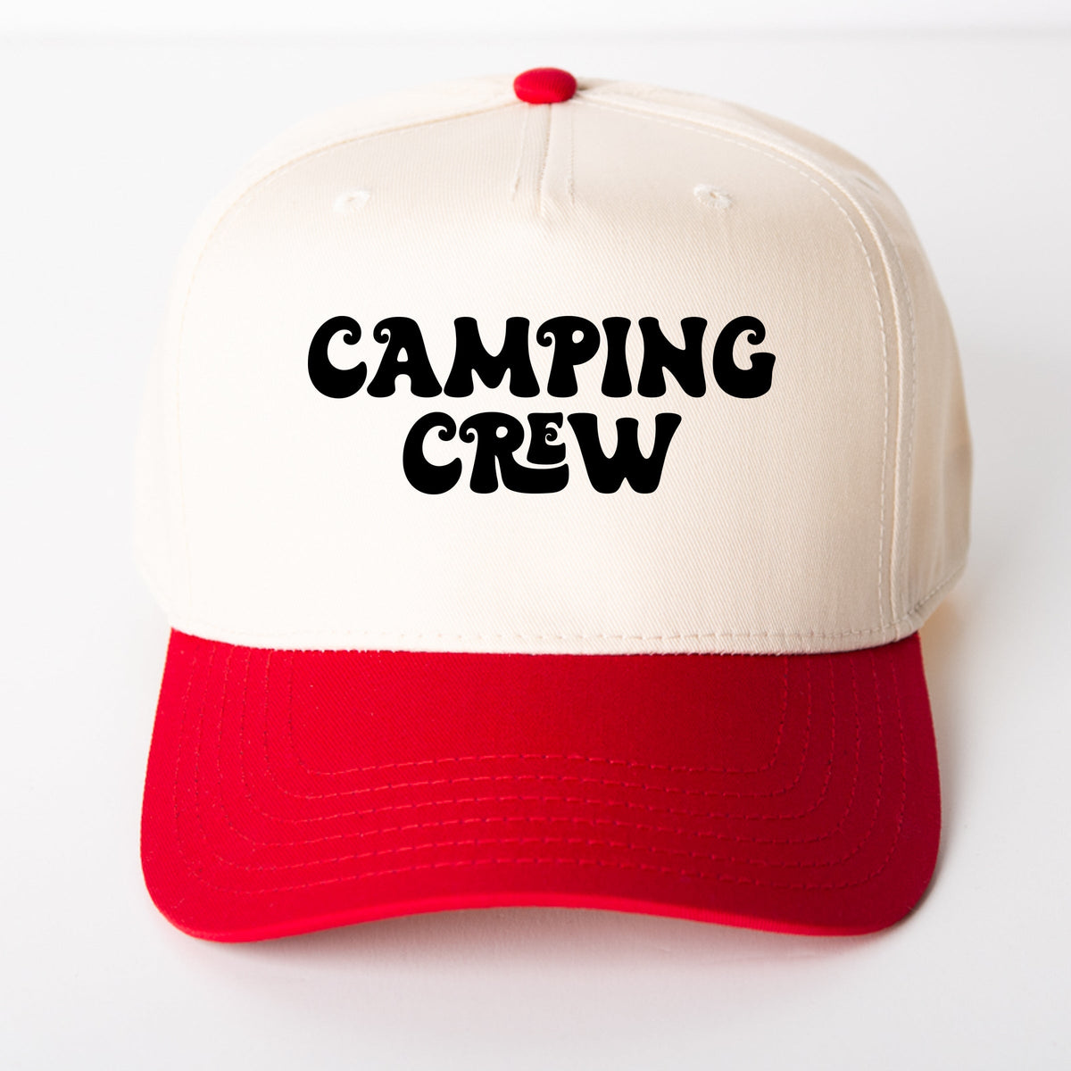 Camping Crew Retro - Women's Canvas Trucker Hat