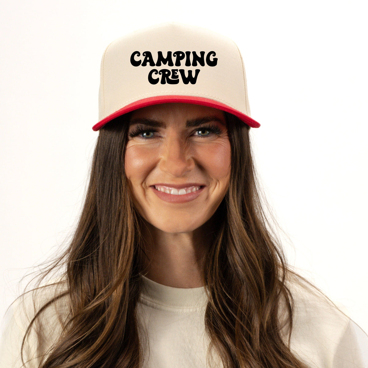Camping Crew Retro - Women's Canvas Trucker Hat