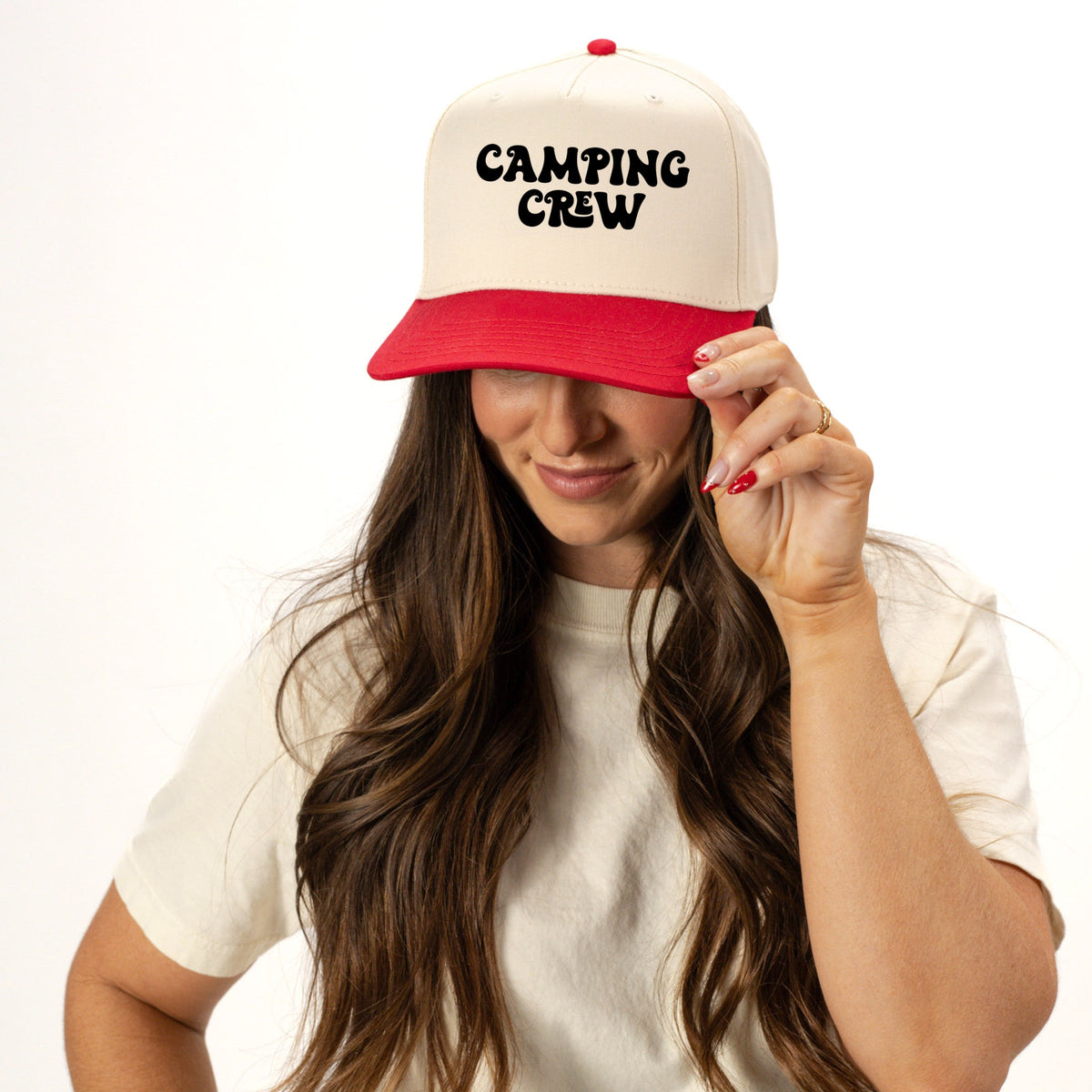 Camping Crew Retro - Women's Canvas Trucker Hat