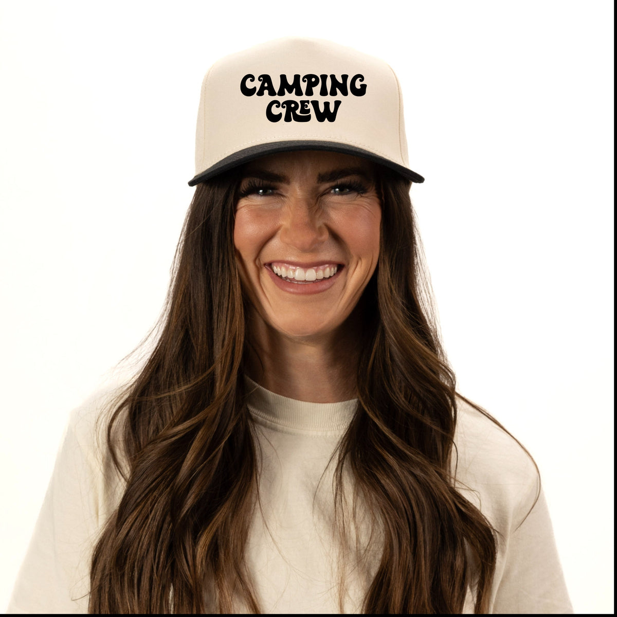 Camping Crew Retro - Women's Canvas Trucker Hat