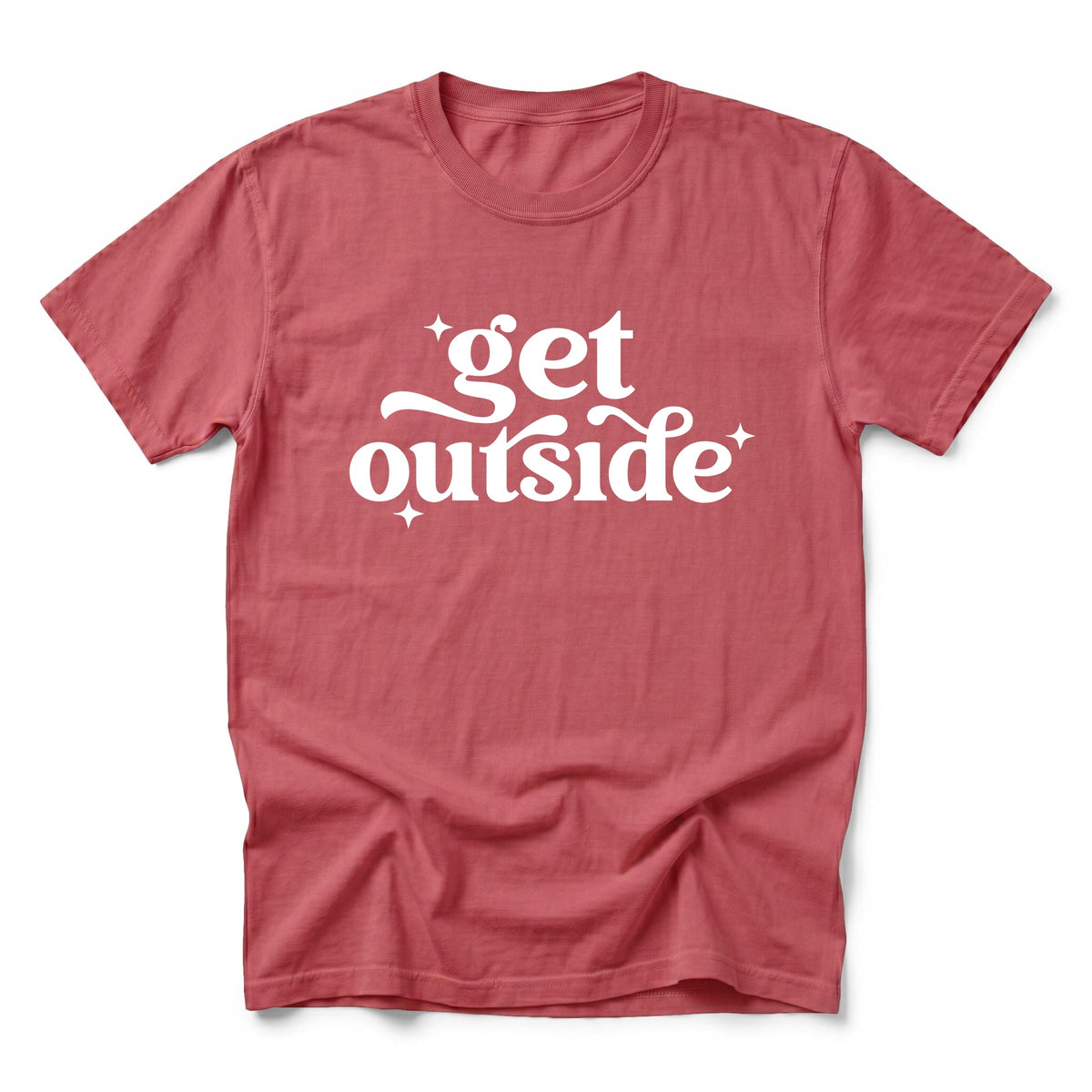 Get Outside Stars - Men's Garment Dyed Graphic T-Shirt