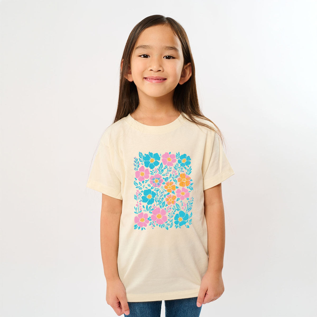 Pastel Floral - Youth Short Sleeve Graphic T-Shirt