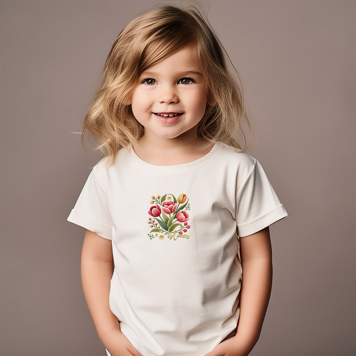 Bloom Tulips - Toddler Short Sleeve Graphic T-Shirt