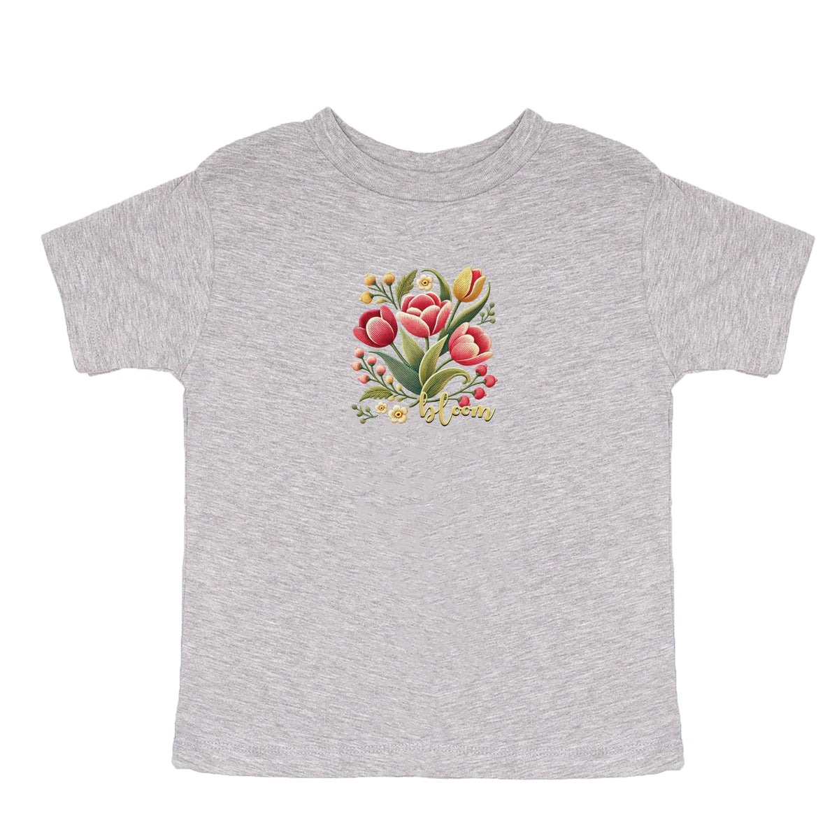 Bloom Tulips - Toddler Short Sleeve Graphic T-Shirt