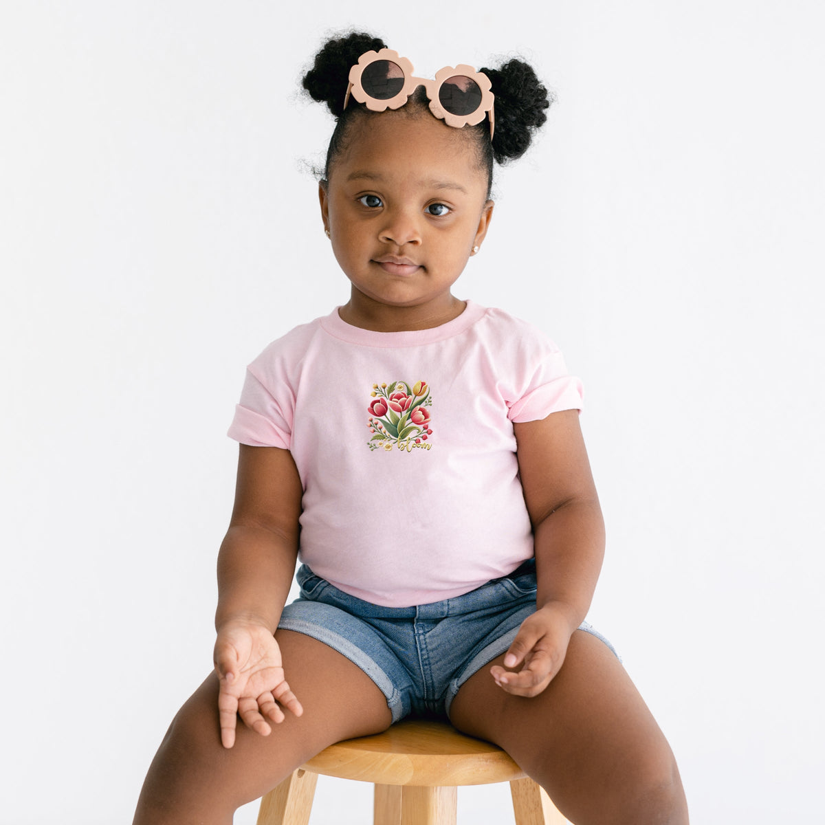 Bloom Tulips - Toddler Short Sleeve Graphic T-Shirt