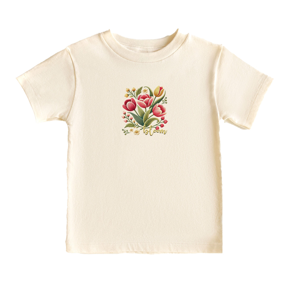 Bloom Tulips - Toddler Short Sleeve Graphic T-Shirt