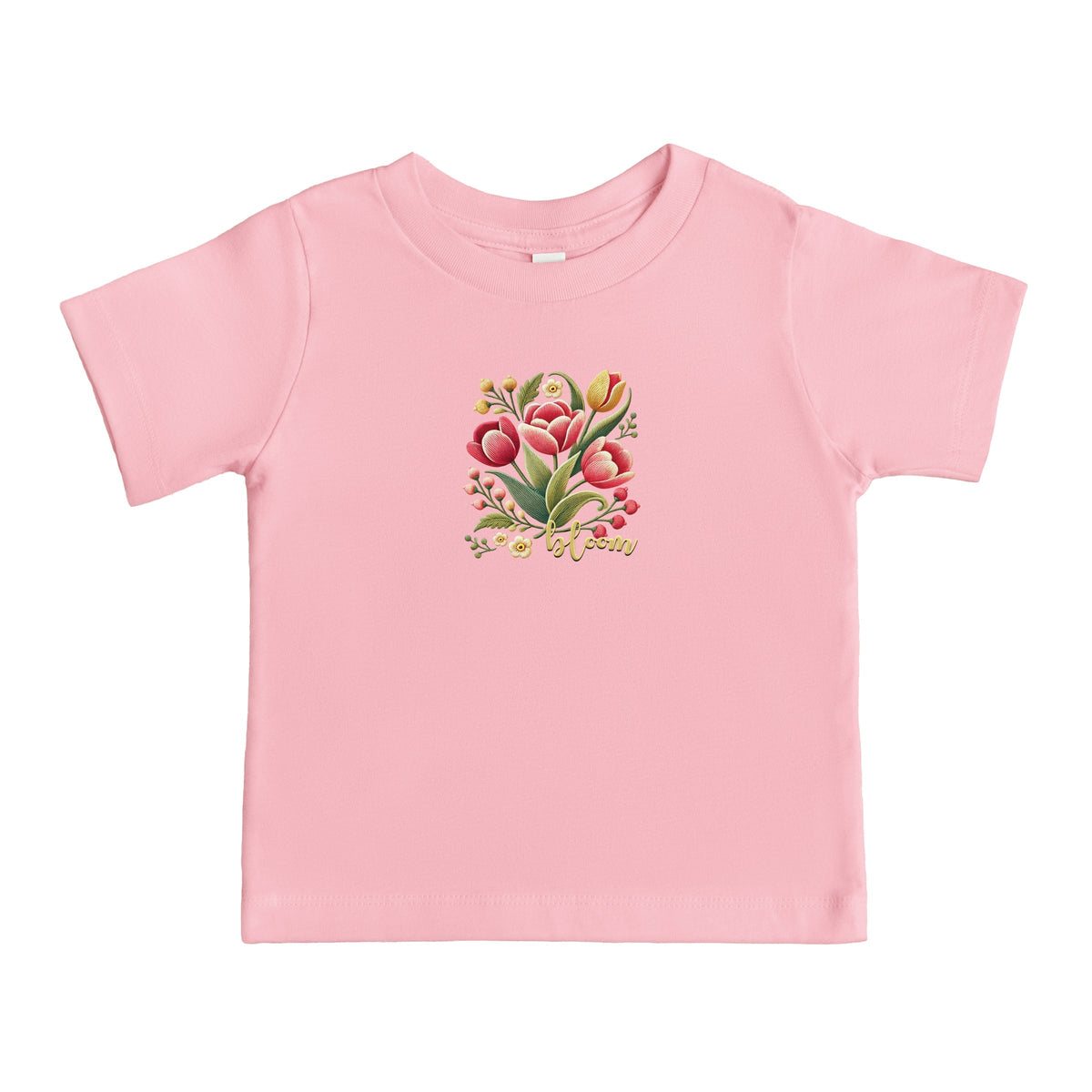 Bloom Tulips - Toddler Short Sleeve Graphic T-Shirt