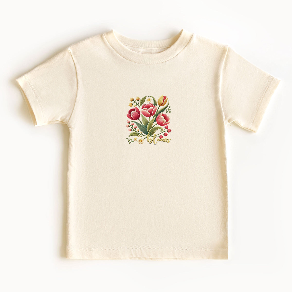 Bloom Tulips - Toddler Short Sleeve Graphic T-Shirt