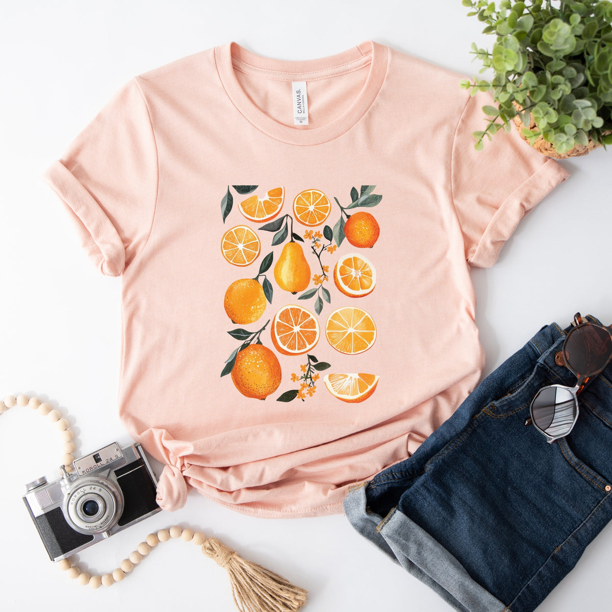 Orange Slice Collage - Women's Short Sleeve Graphic T-Shirt