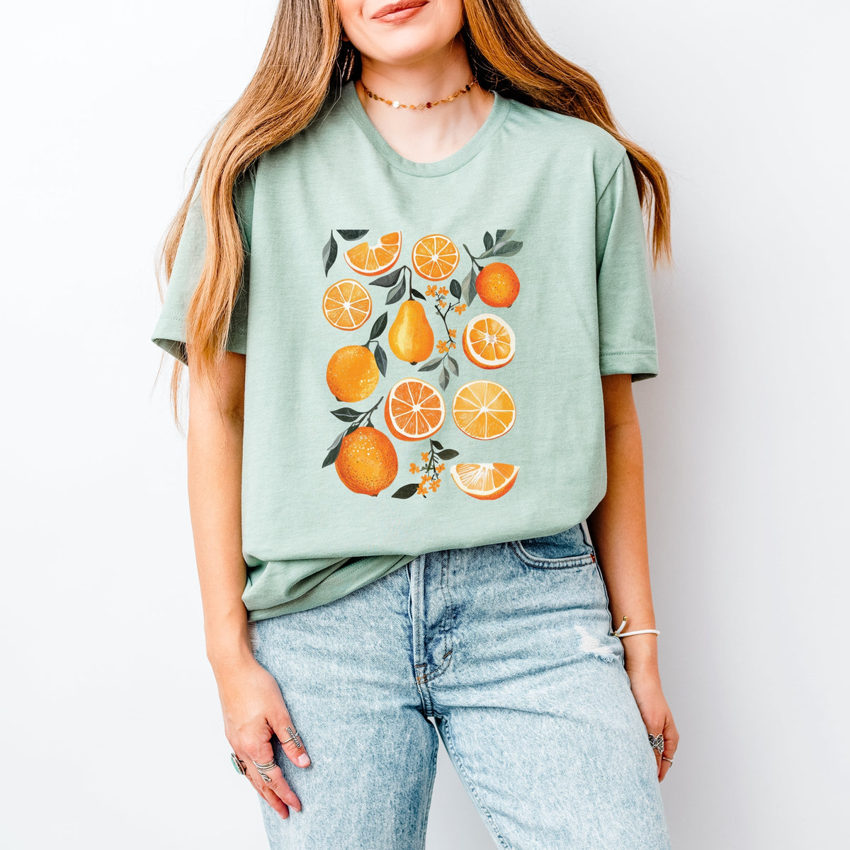 Orange Slice Collage - Women's Short Sleeve Graphic T-Shirt