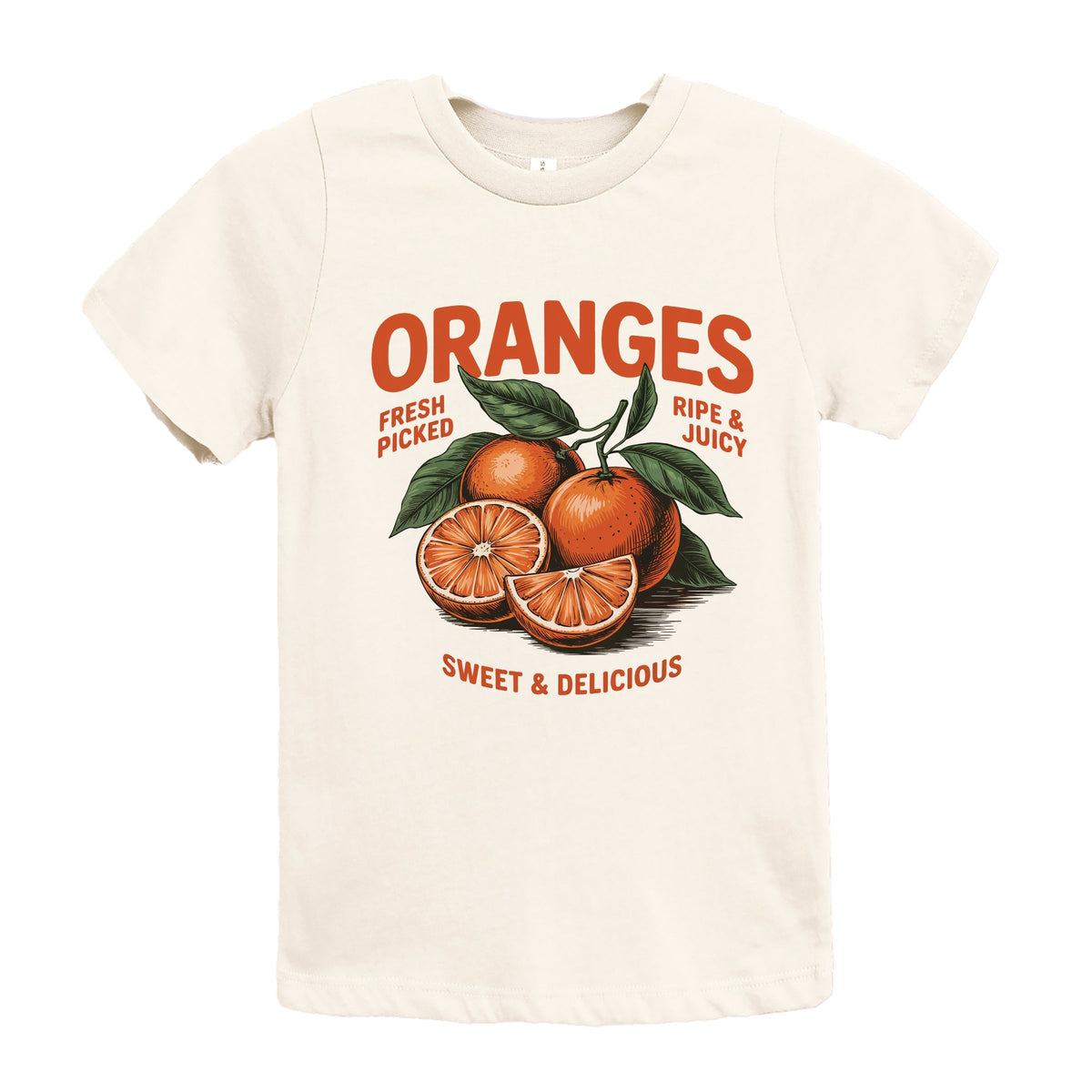 Fresh Picked Oranges Vintage - Youth Short Sleeve Graphic T-Shirt
