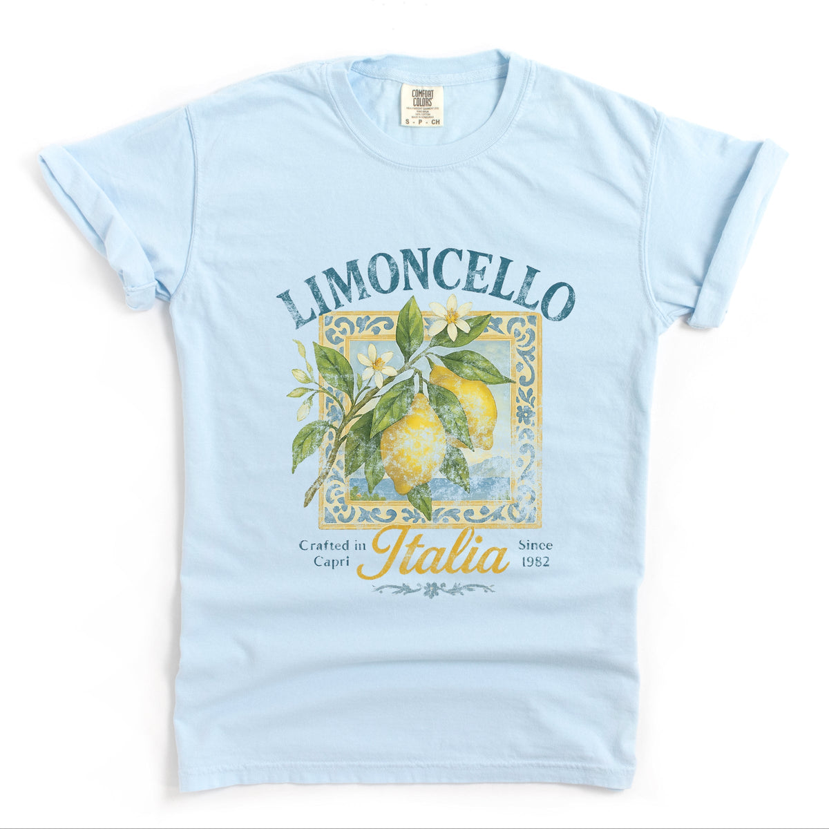 Limoncello Frame - Women's Garment Dyed Graphic T-Shirt
