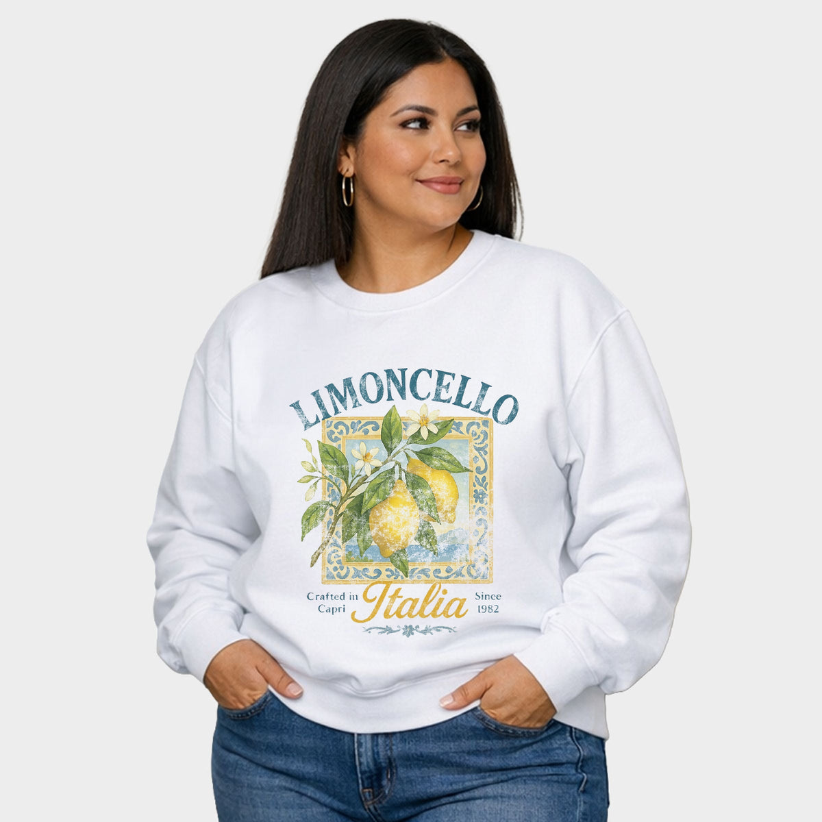 Limoncello Frame - Women's Plus Sized Graphic Sweatshirt