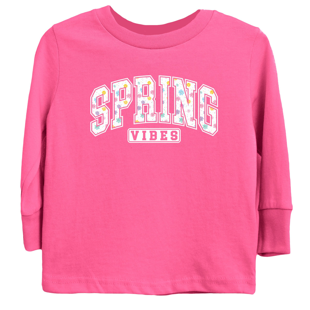Spring Vibes Varsity - Youth Long Sleeve Graphic T-Shirt