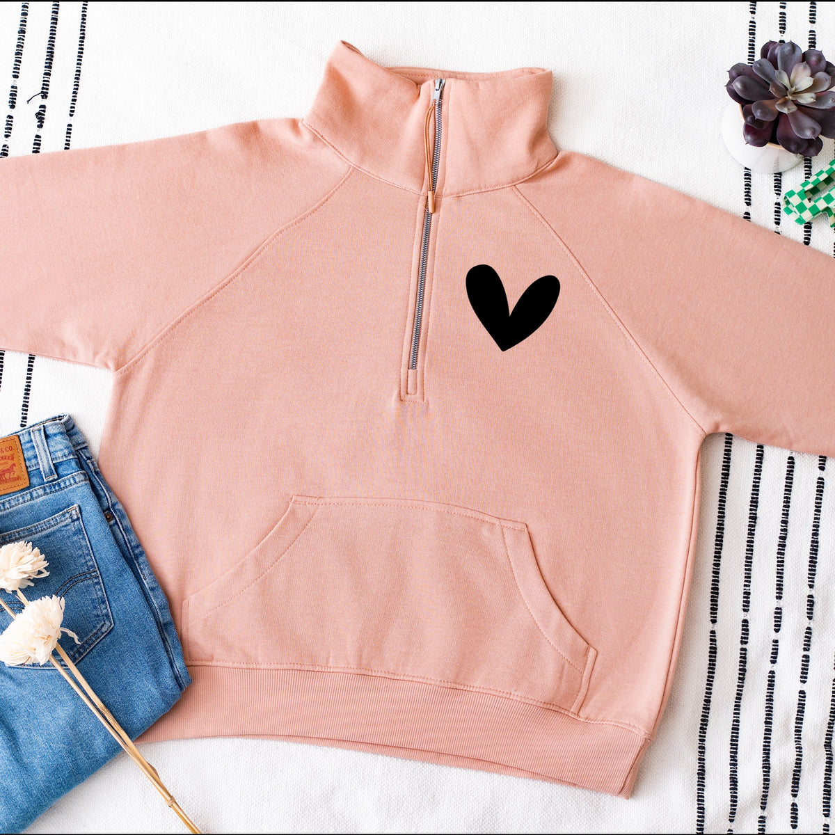 Anti Social Moms Club Front And Back - Women's Quarter Zip Fleece Graphic Sweatshirt