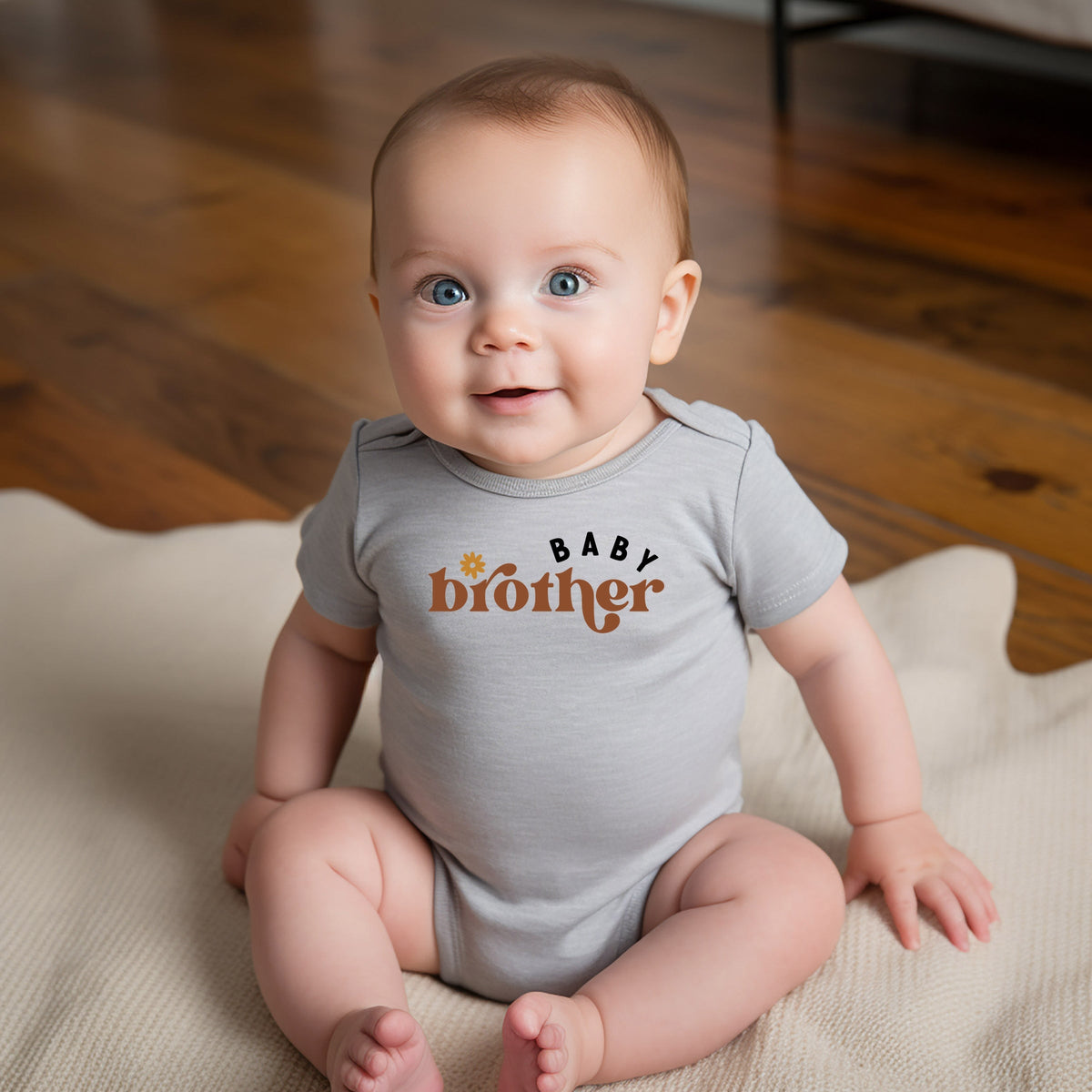 Boho Baby Brother - Baby Short Sleeve Graphic Bodysuit