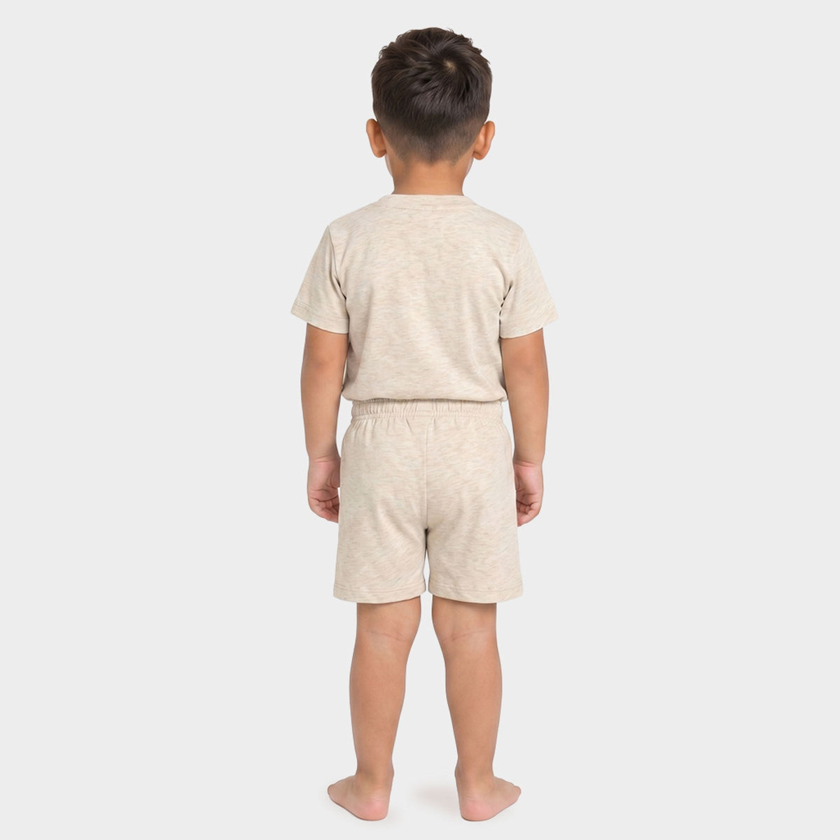 Brave Boys Club Cursive - Toddler Crew Shorts Set