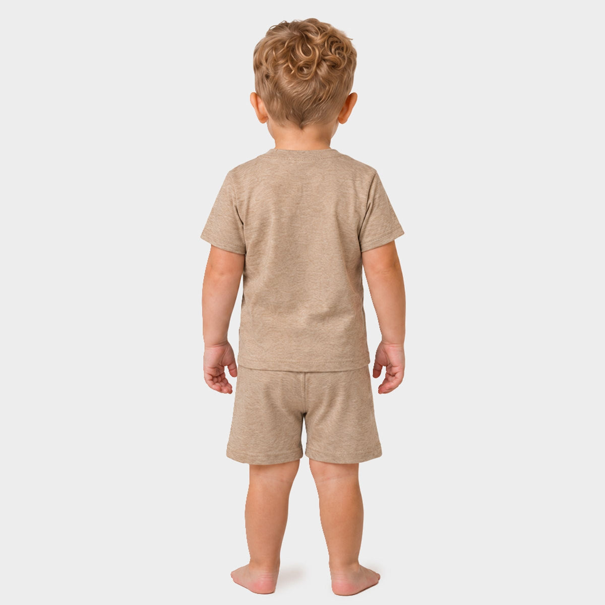 Brave Boys Club Cursive - Toddler Crew Shorts Set