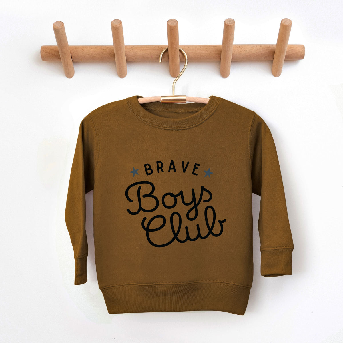 Brave Boys Club Cursive - Toddler Graphic Sweatshirt