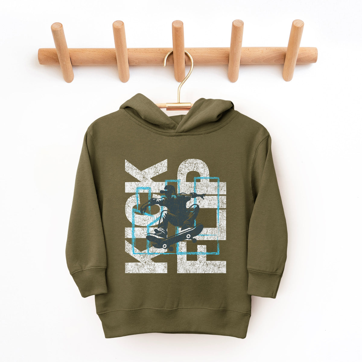 Kickflip Skateboarder - Toddler Hoodie