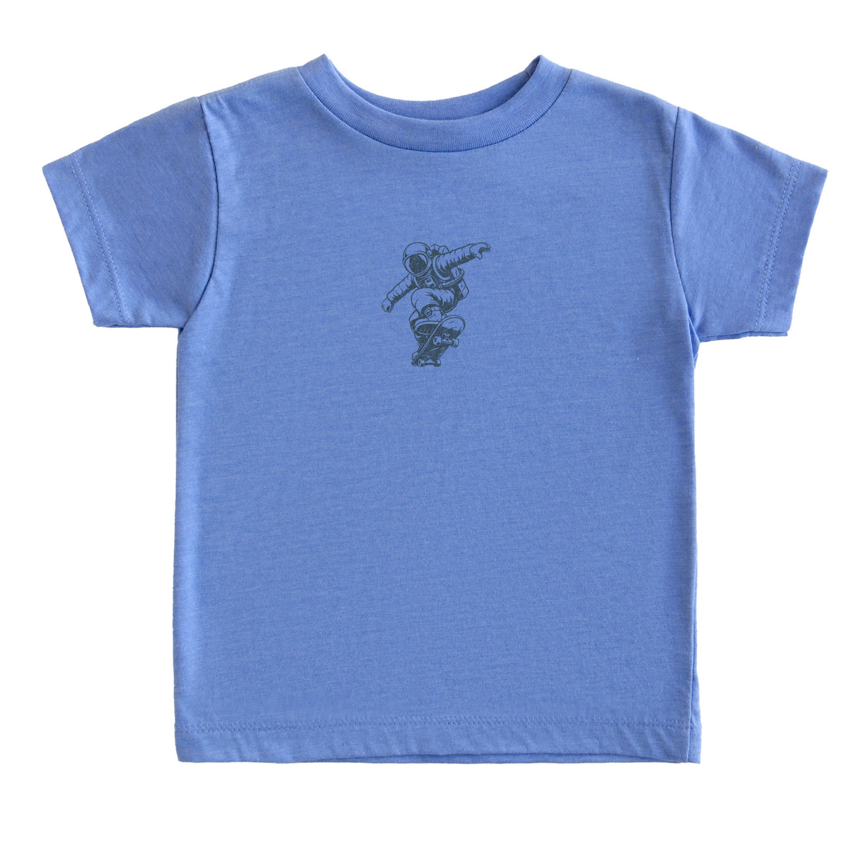 Skateboarding Astronaut Grunge - Toddler Short Sleeve Graphic T-Shirt