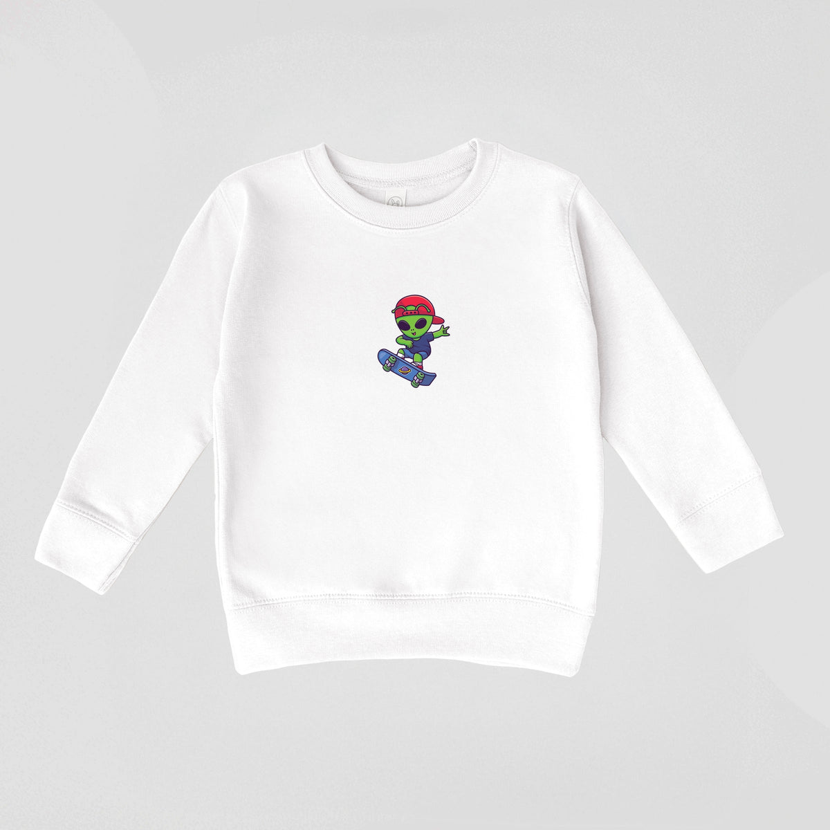 Skateboarding Alien - Toddler Graphic Sweatshirt