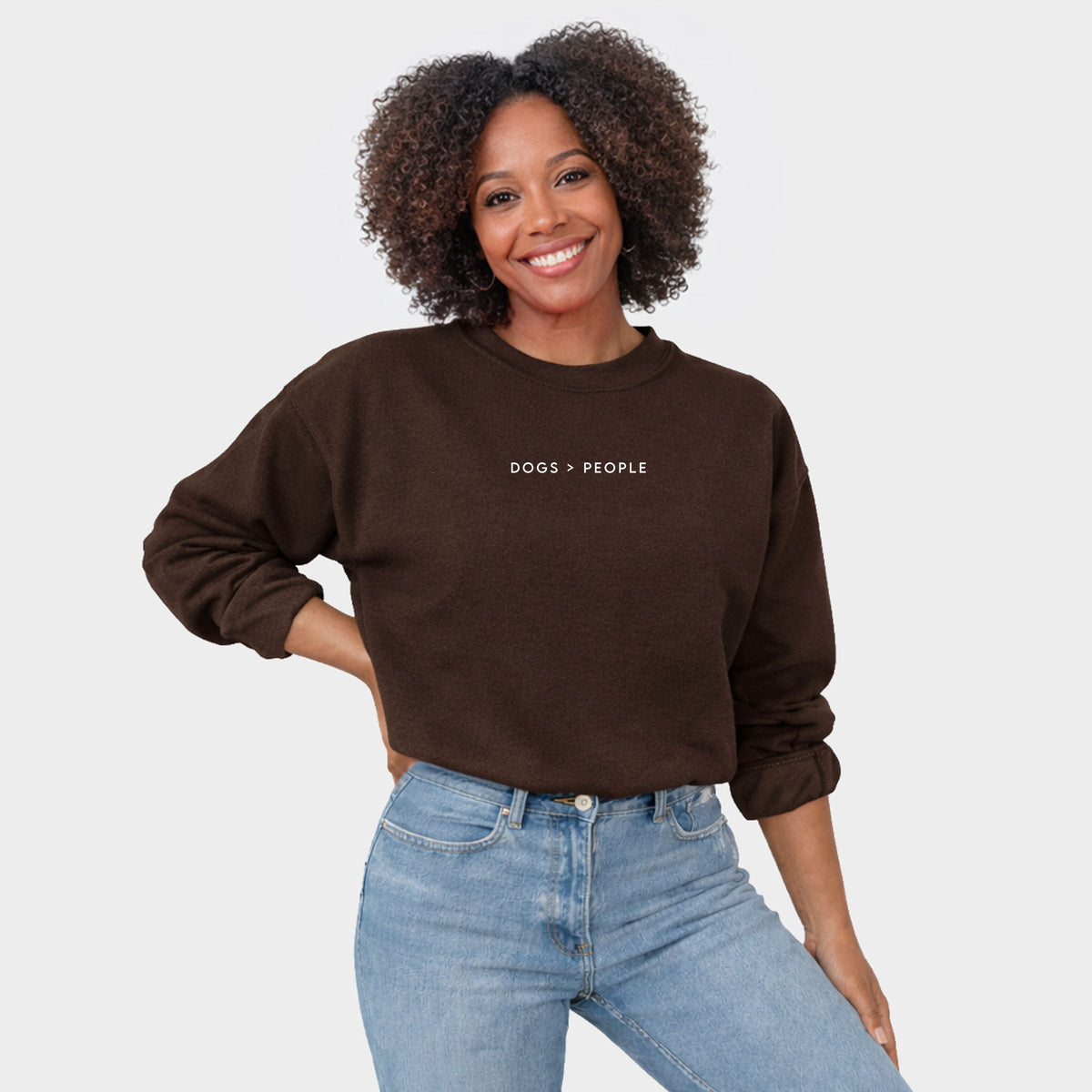 Dogs Are Greater Than People - Women's Graphic Sweatshirt