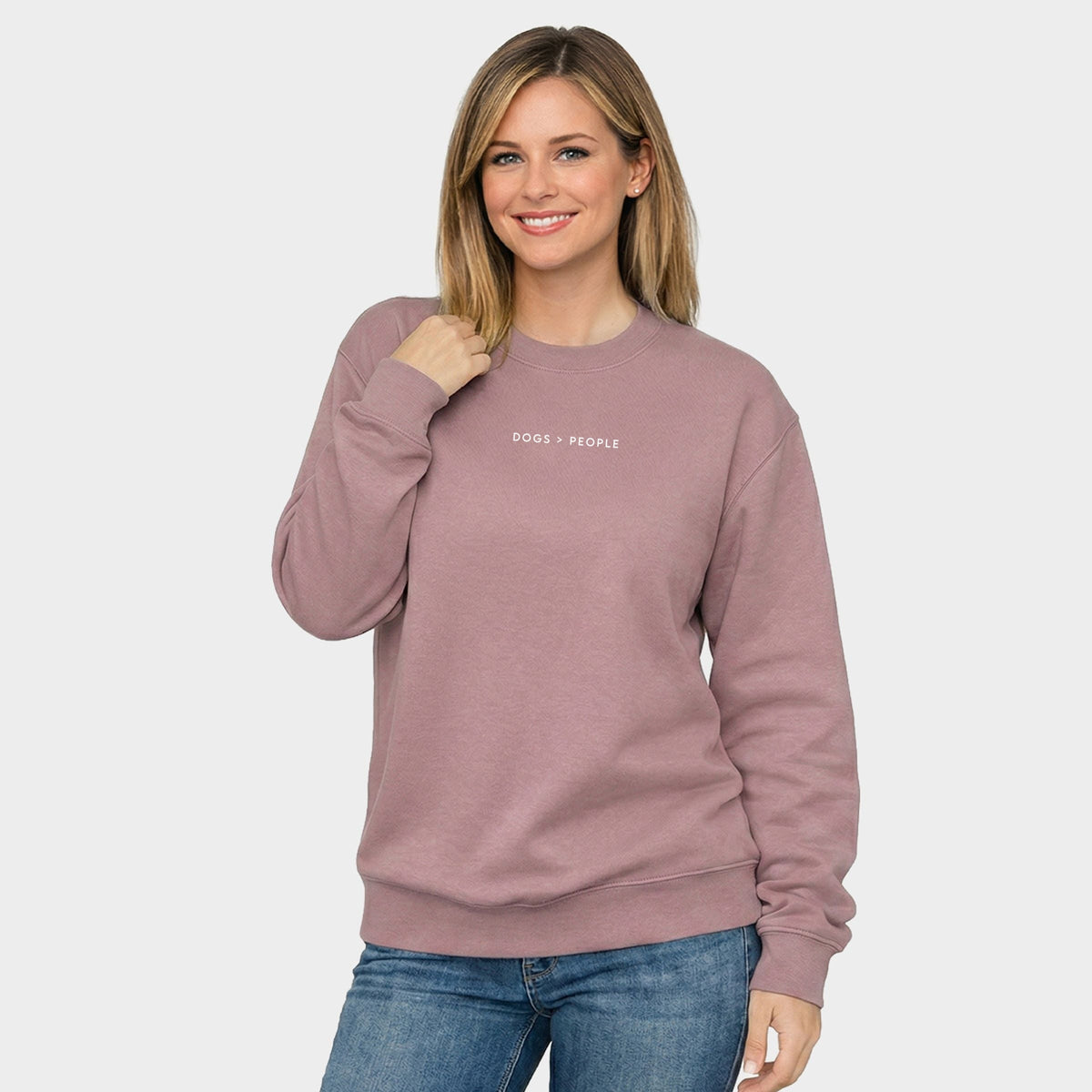 Dogs Are Greater Than People - Women's Graphic Sweatshirt